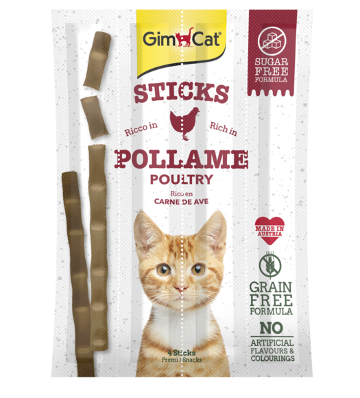 GimCat Sticks Pollo Snack Per Gatti 4 Stick GimCat Sticks Pollo Snack Per Gatti 4 Stick